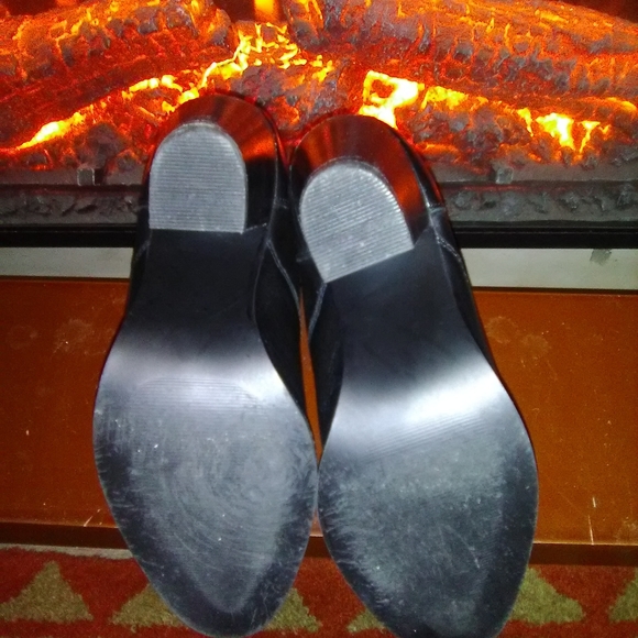 Black leather CREVO ANKLE BOOTIES - Picture 8 of 9